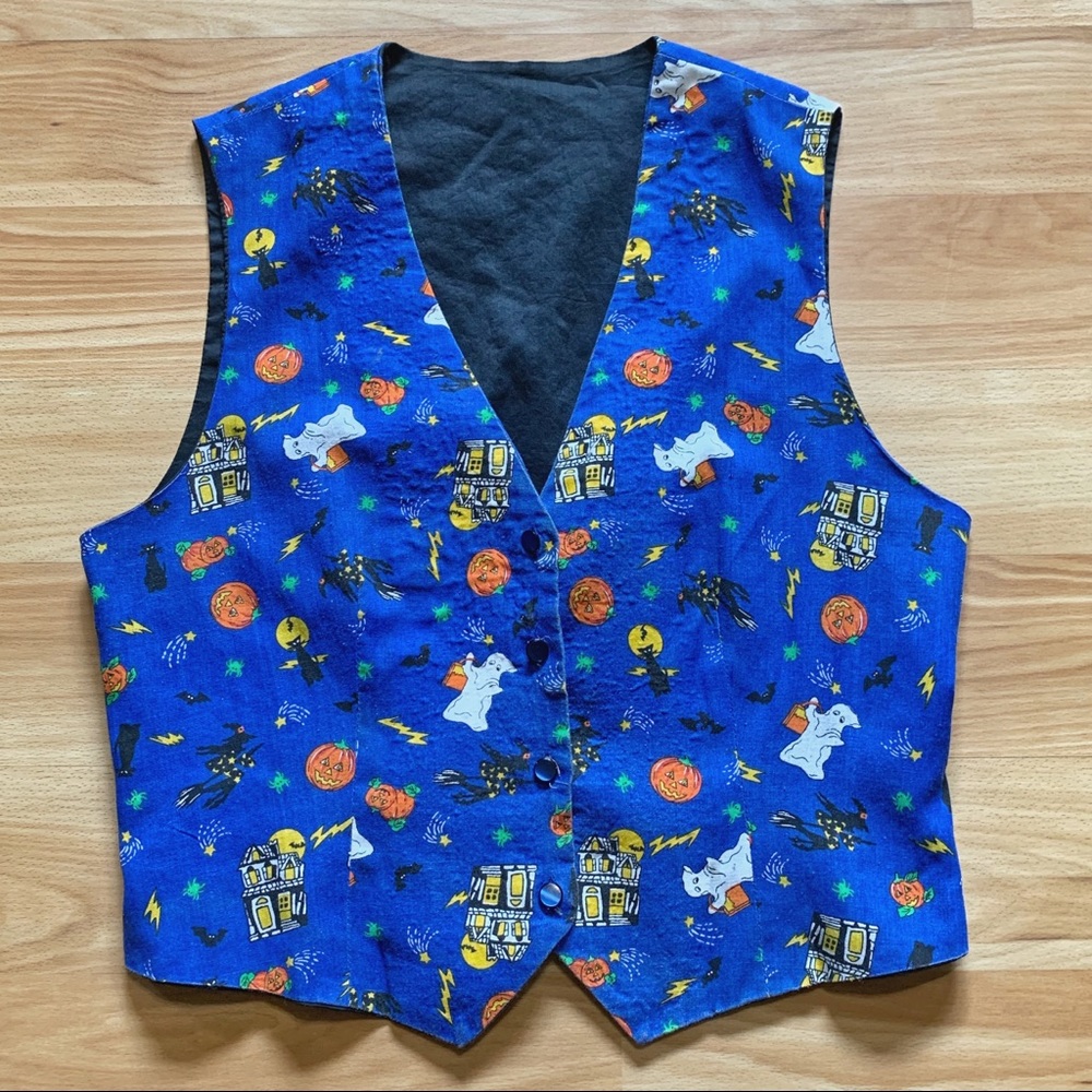 👻🎃 Vintage Halloween Vest 👻🐈‍⬛🎃🦇